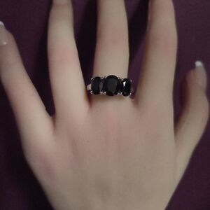 JTV Black Stone Ring
